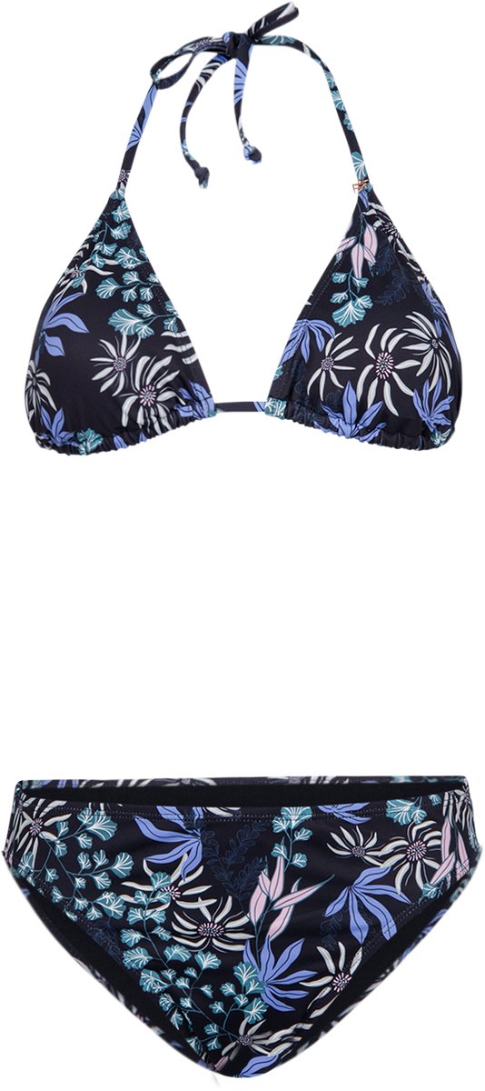 Brunotti Lollypop-Print Bikini Set Dames Slide Triangel Bikini Top 36 Zwart