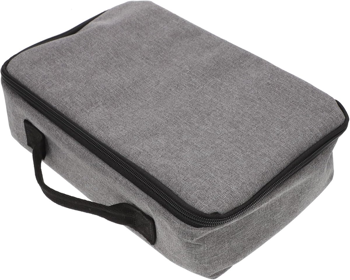 Opbergtas - Draagtas Printer - Reizen Bescherming - Stevige Rits - 19 x 19 x 9 cm - Grijs