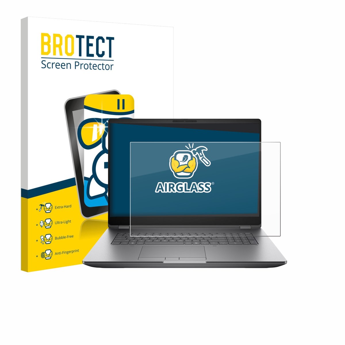 Screenprotector voor HP Zbook Fury G1i 16 Beschermglas transparant