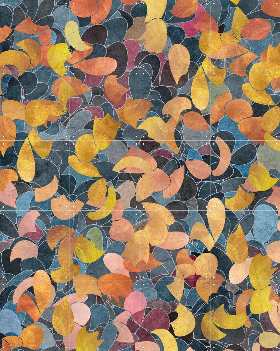 IXXI A Shiny Path 1, Angelo Cerantola - 80 x 100 cm - Gratis ophangtool - Grote wanddecoratie en posters - Kleurrijk, Illustraties, Winter, Botanisch