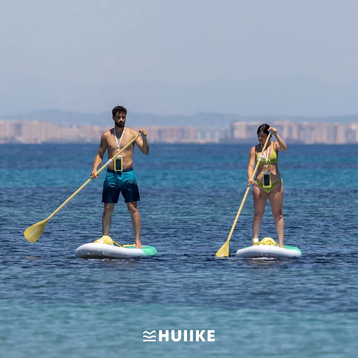 HUIIKE SUP Board - Opblaasbaar Paddle Board met Accessoires, Peddel, Vinnen, Pomp - Stand Up Paddle met Hoge Stabiliteit - 305 x 84 x 15 cm - Max. 130 kg – foto 8
