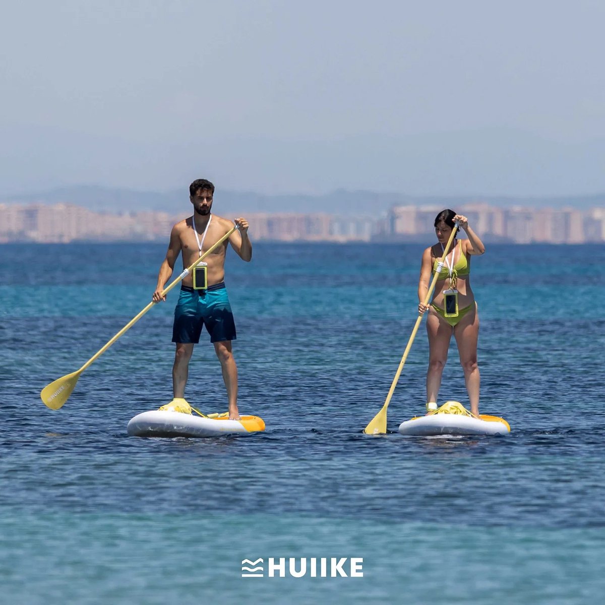 HUIIKE SUP Board - Opblaasbaar Paddle Board met Accessoires, Peddel, Vinnen, Pomp - Stand Up Paddle met Hoge Stabiliteit - 305 x 84 x 15 cm - Max. 130 kg – foto 8