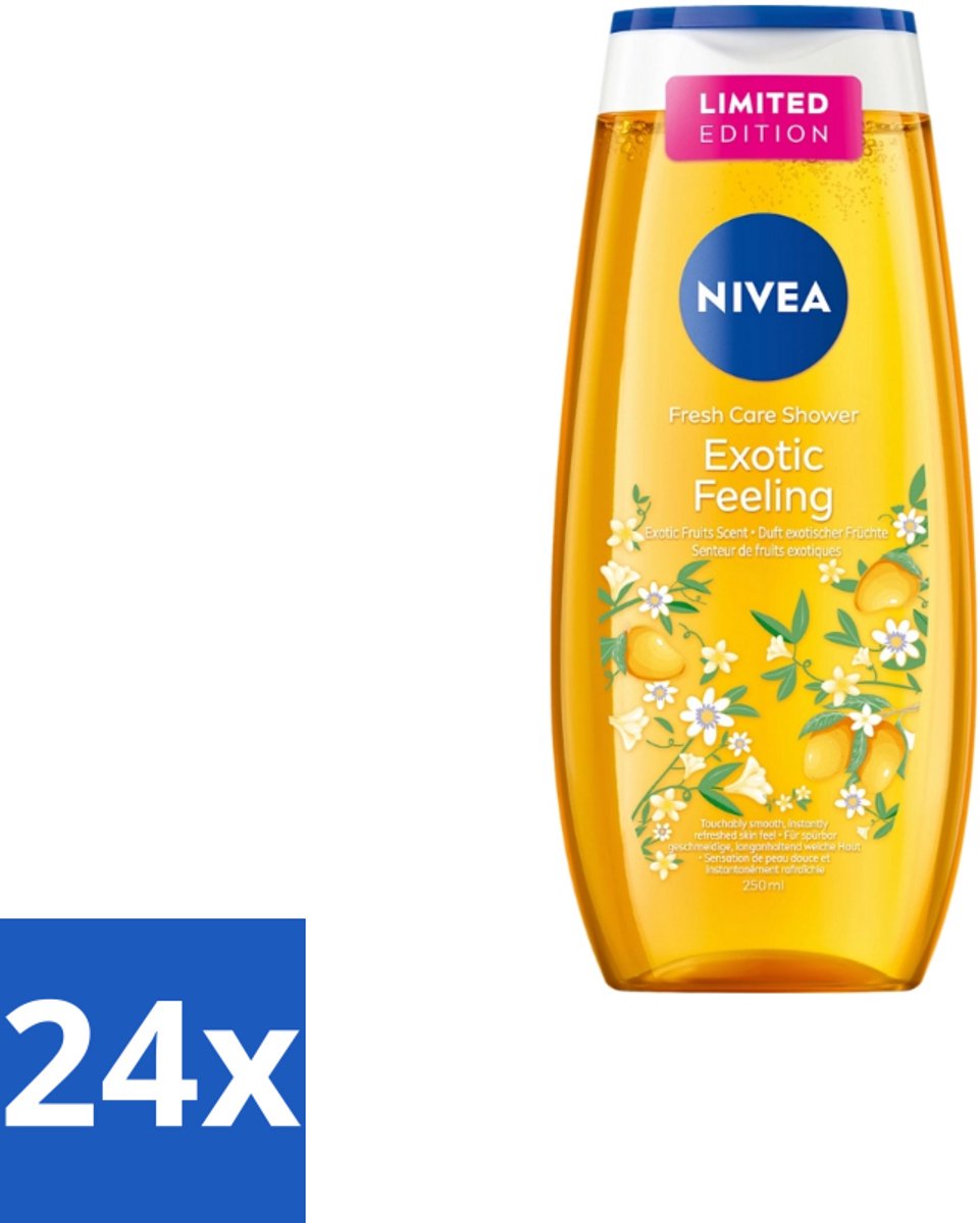 Nivea – Douchegel – Exotic Feeling – 250 ml - Voordeelverpakking - 24 stuks