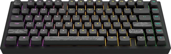 Dark Project ALU Terra Nostra R2 75% Mechanisch Gaming Toetsenbord - Aluminiumlegering - RGB-verlichting- Hot Swap - CSA-profiel - QWERTY Toetsenborden- 82 Keys - English ANSI