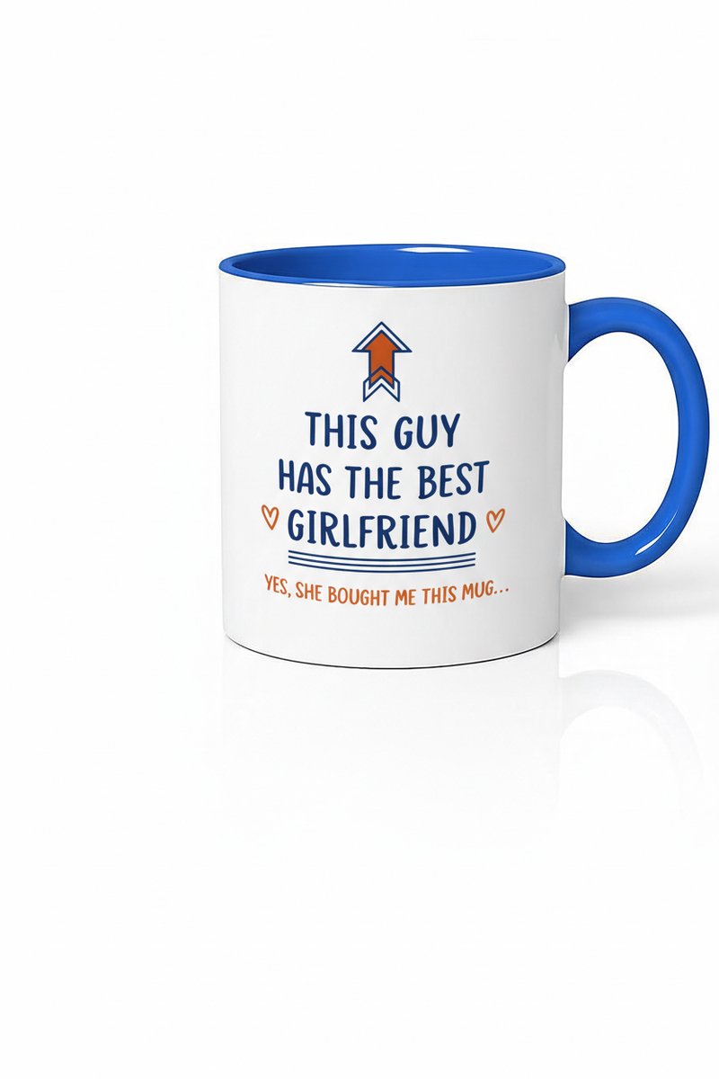 Grappige Mok: This Guy Has The Best Girlfriend - Uniek Cadeau Van Vriendin Voor Hem