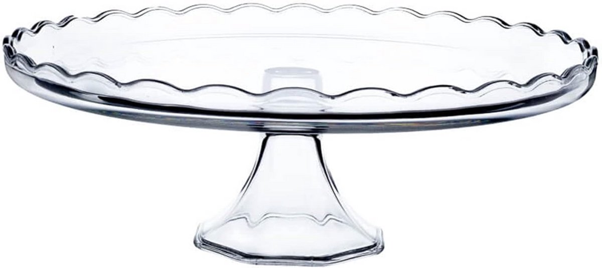 Rond Taartplateau van Glas - Transparant Taartbord voor Taarten en Gebak - Ø32 cm