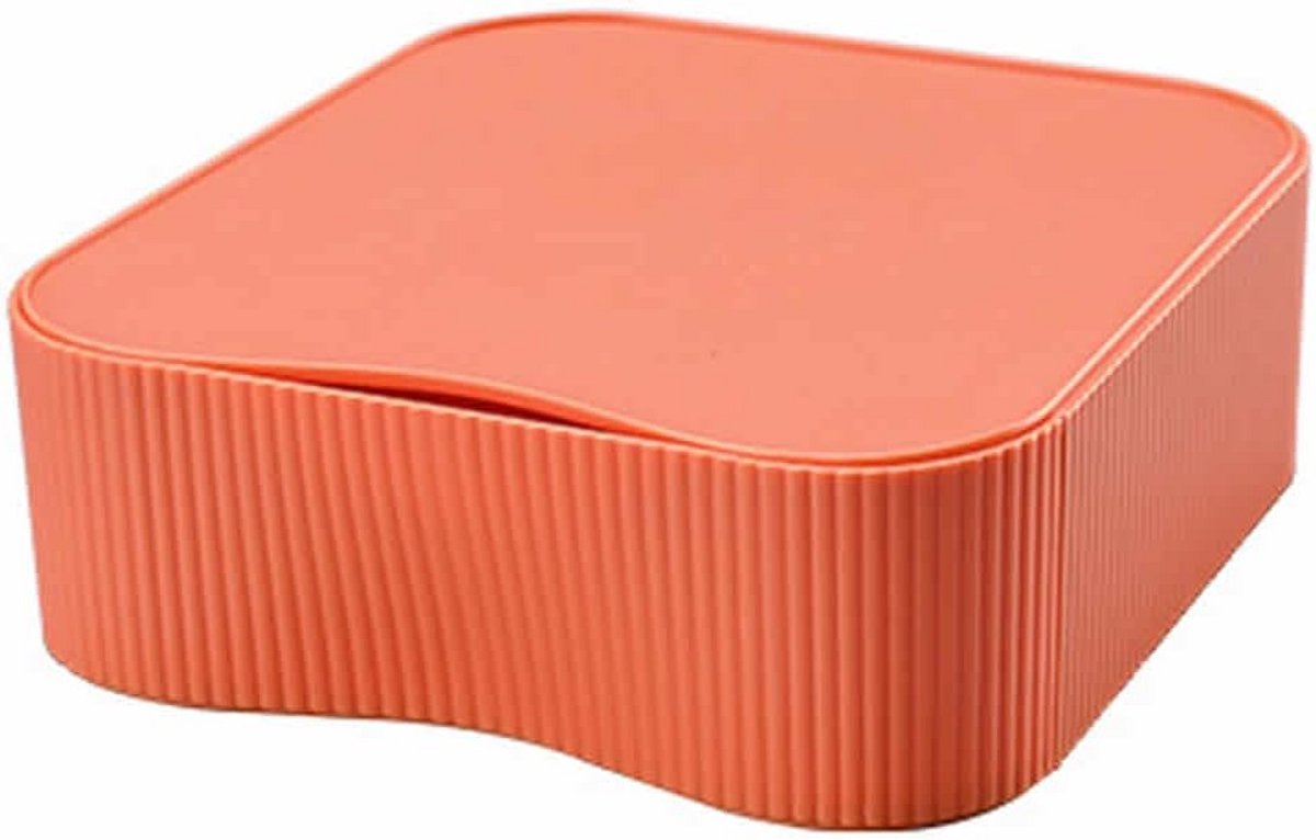 Stapelbare Bureau-Organizer Set met 3 Losse Opbergdozen