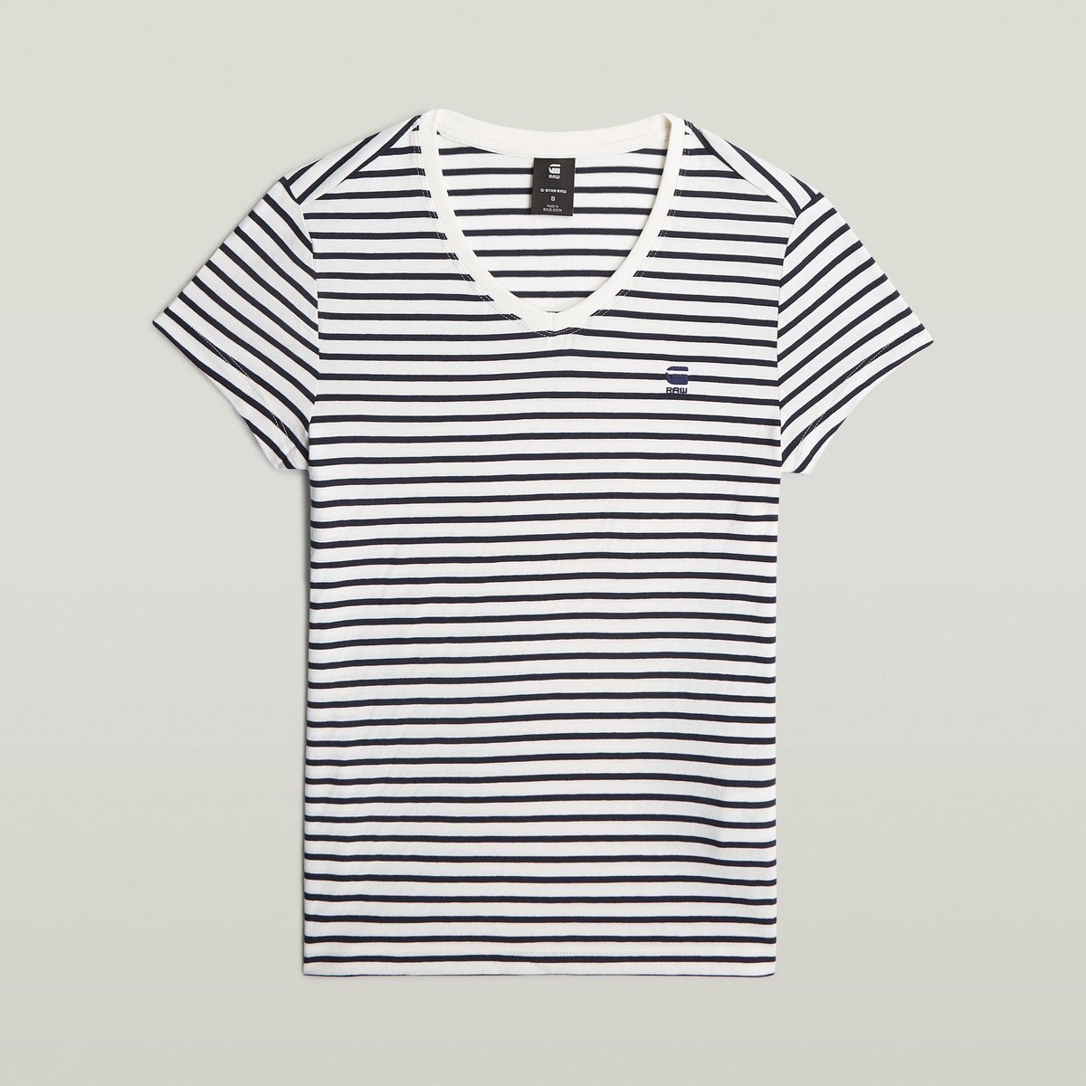 G-Star eyben slim v t 2.0 wmn Dames Tops Salute/milk Stripe