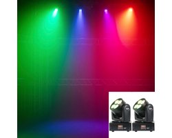 Moving Head Set Van 2 - Voor Kleine Evenementen & DJ-Sets - 4x 18W RGBAW & UV LED - ERO 406