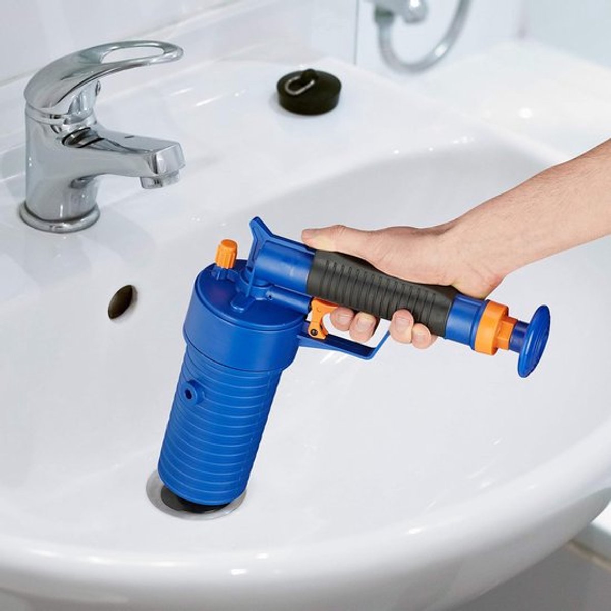 Candala Gootsteenontstopper luchtdruk, - Blauw voor dagelijks gebruik