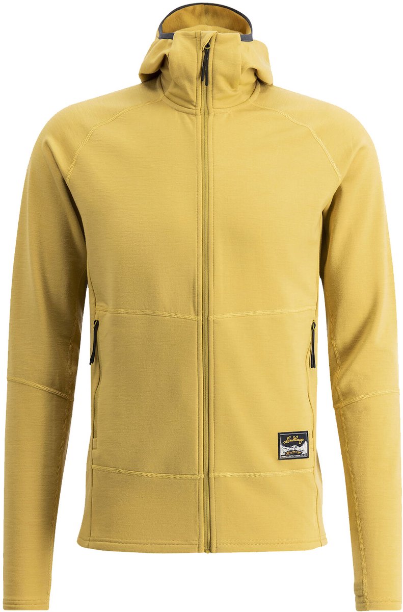 Hoodie LundHags Geel