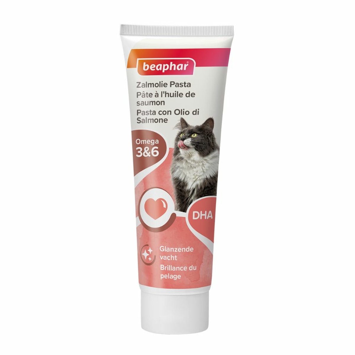 Beaphar Zalmolie Pasta voor de kat (100 g) Per stuk