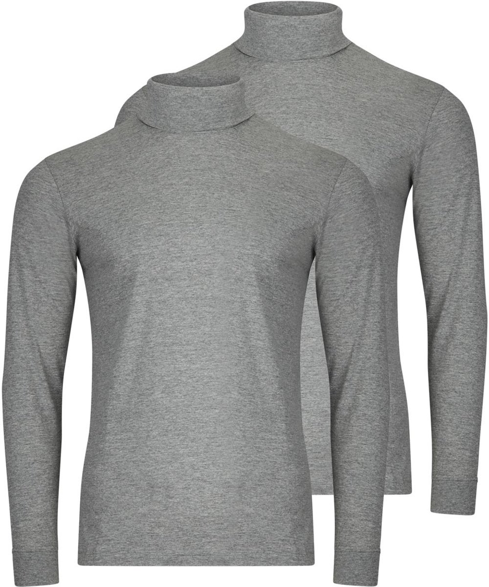 RAGMAN Heren shirt met rolkragen 2 pack Basic