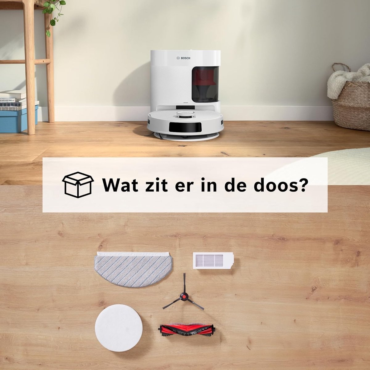 Bosch BCRD1W robotstofzuiger 0,4 l Zakloos Wit - afbeelding 2