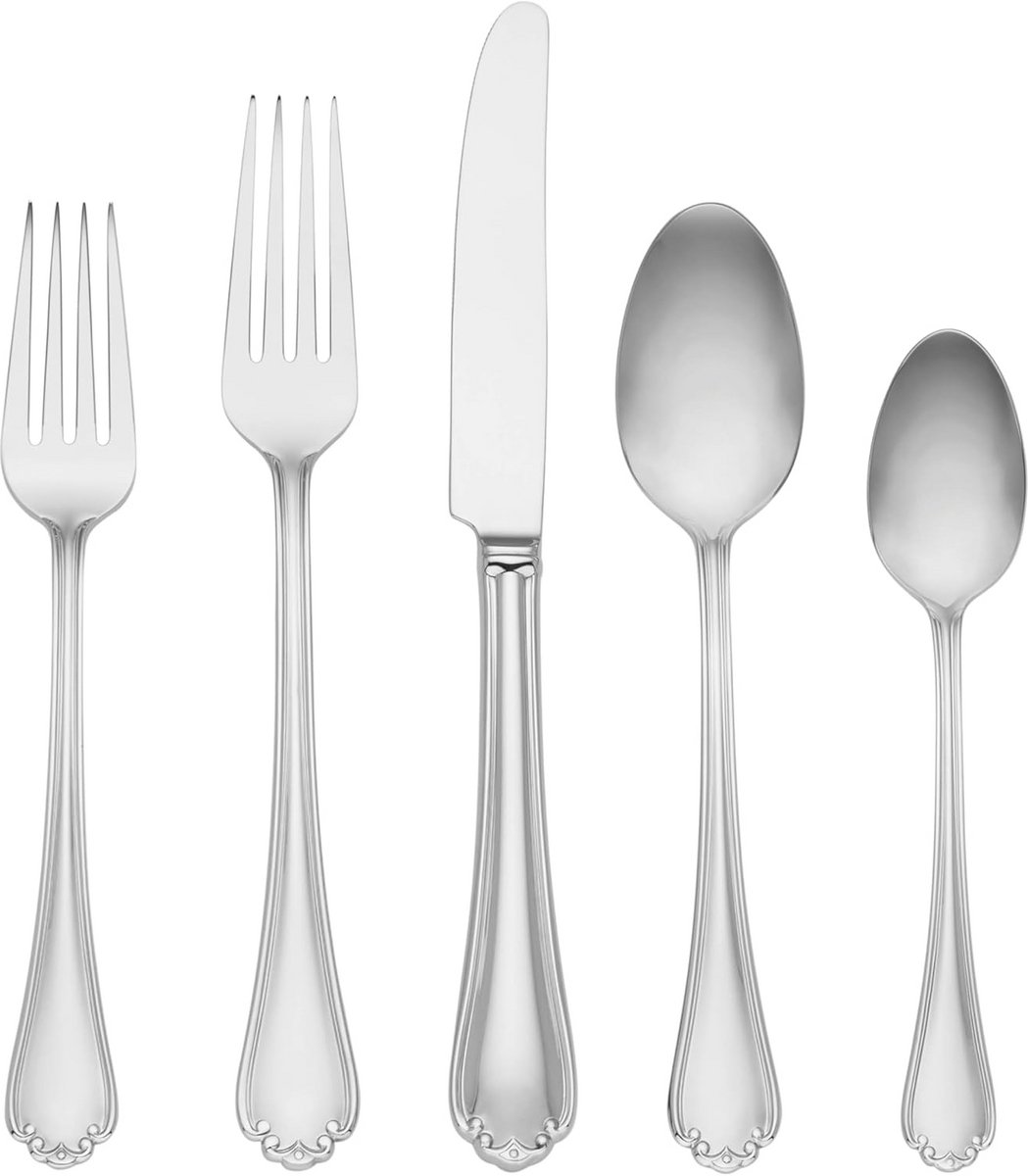 65-delige bestekset roestvrij staal met metallic afwerking