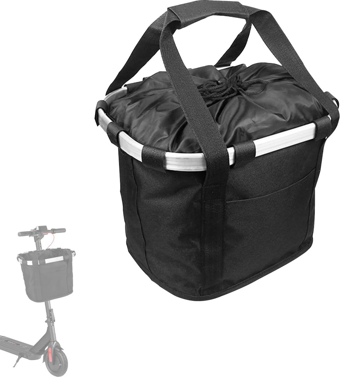 Universele Mand voor Kniekruk, Rollator of Fiets - Draagtas met Handvat voor Dagelijkse Benodigdheden