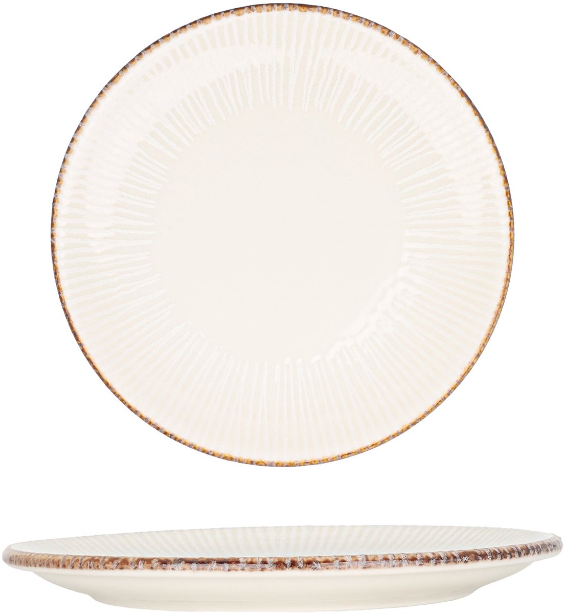 By Bone Dessertbord - Grace - Porselein - 17 cm - set van 6