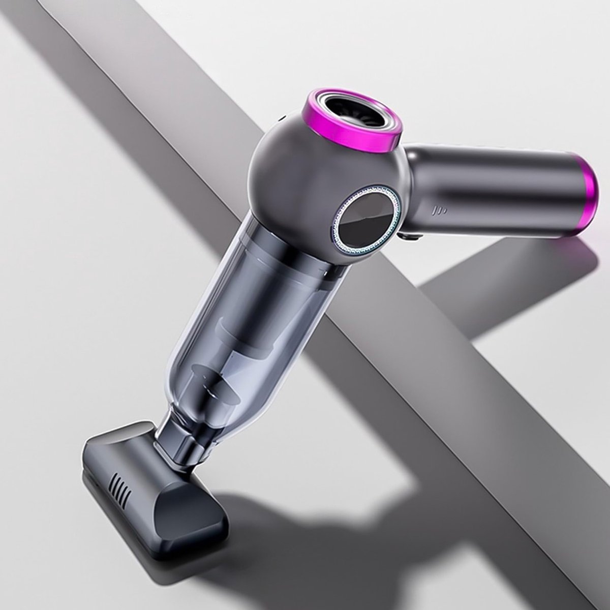 Auto Draadloze Kruimelzuiger Nat en Droog - Zwart - Auto - €43,99