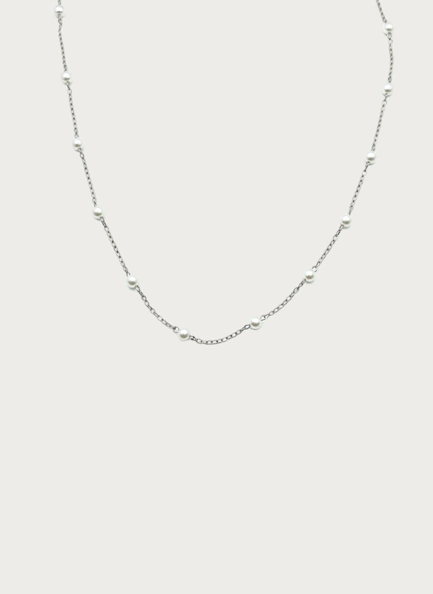 Petite - Ketting - Silver - Imitation Pearl