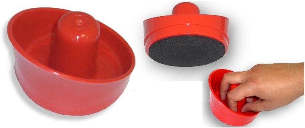 Tournament Airhockey Pusher XL met Extra Grip en Vingerbescherming