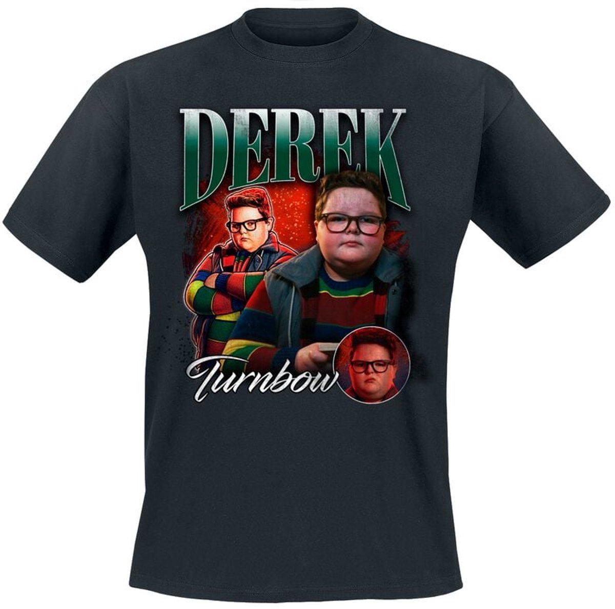 Stranger Things Season 5 - Derek Homage Heren T-shirt - zwart - 4XL