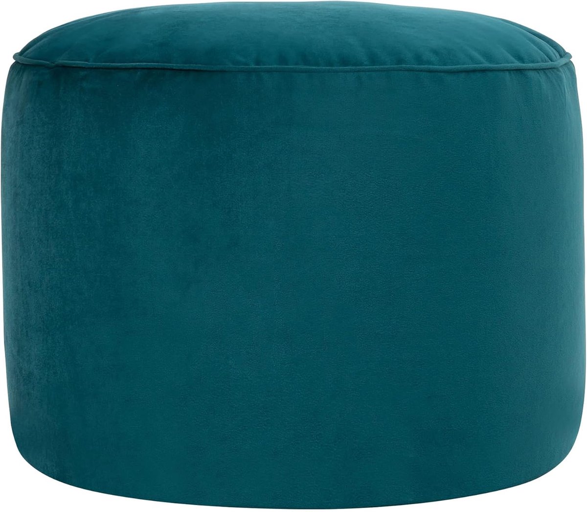 Fluwelen Poef in Teal Groen – Luxe Hocker en Voetensteun