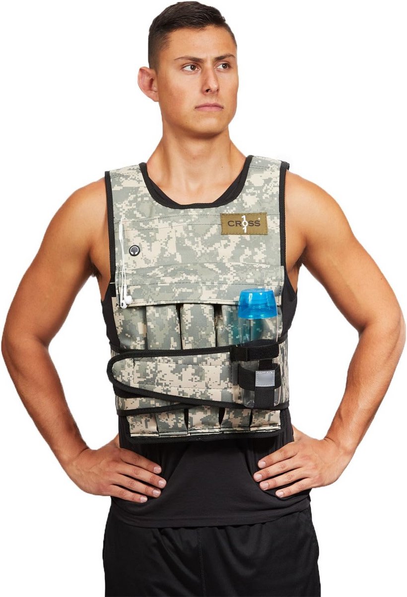 Verstelbaar Gewichtsvest met Camouflage Motief voor Training