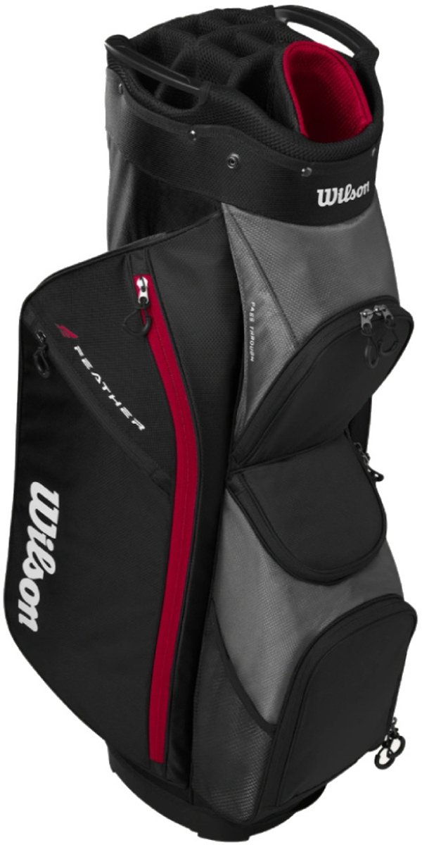 Wilson Feather Cartbag 2026 - Zwart Grijs Rood van Merkloos — afbeelding 5