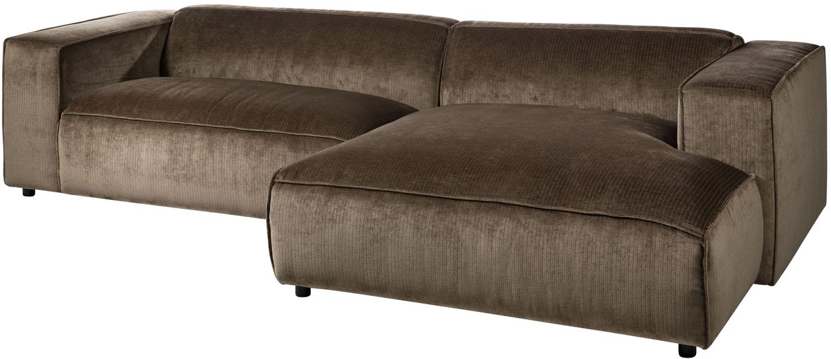 MASSIVMOEBEL24.DE hoekbank SOFAS taupe 304 x 69 x 164 cm
