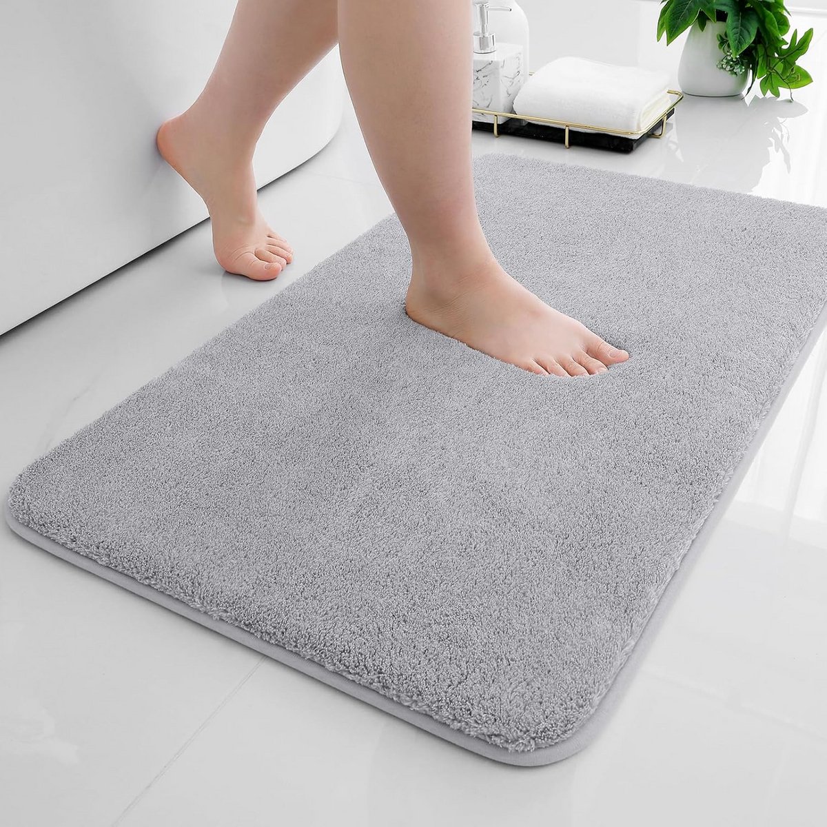 Antislip Badmat - Zacht en Waterabsorberend, 50 x 75 cm, Geschikt voor Douche, Bad en Toil