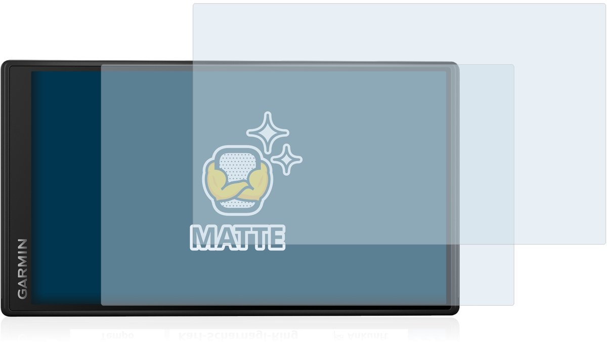 BROTECT - Screenprotector voor Garmin DriveSmart 55 - Folie Beschermfolie matte 2 Stuks – foto 5