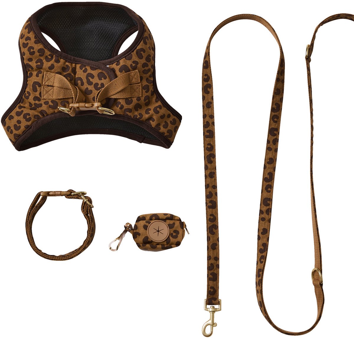 Vertbaudet Hondenwandeling set: harnas + riem + halsband