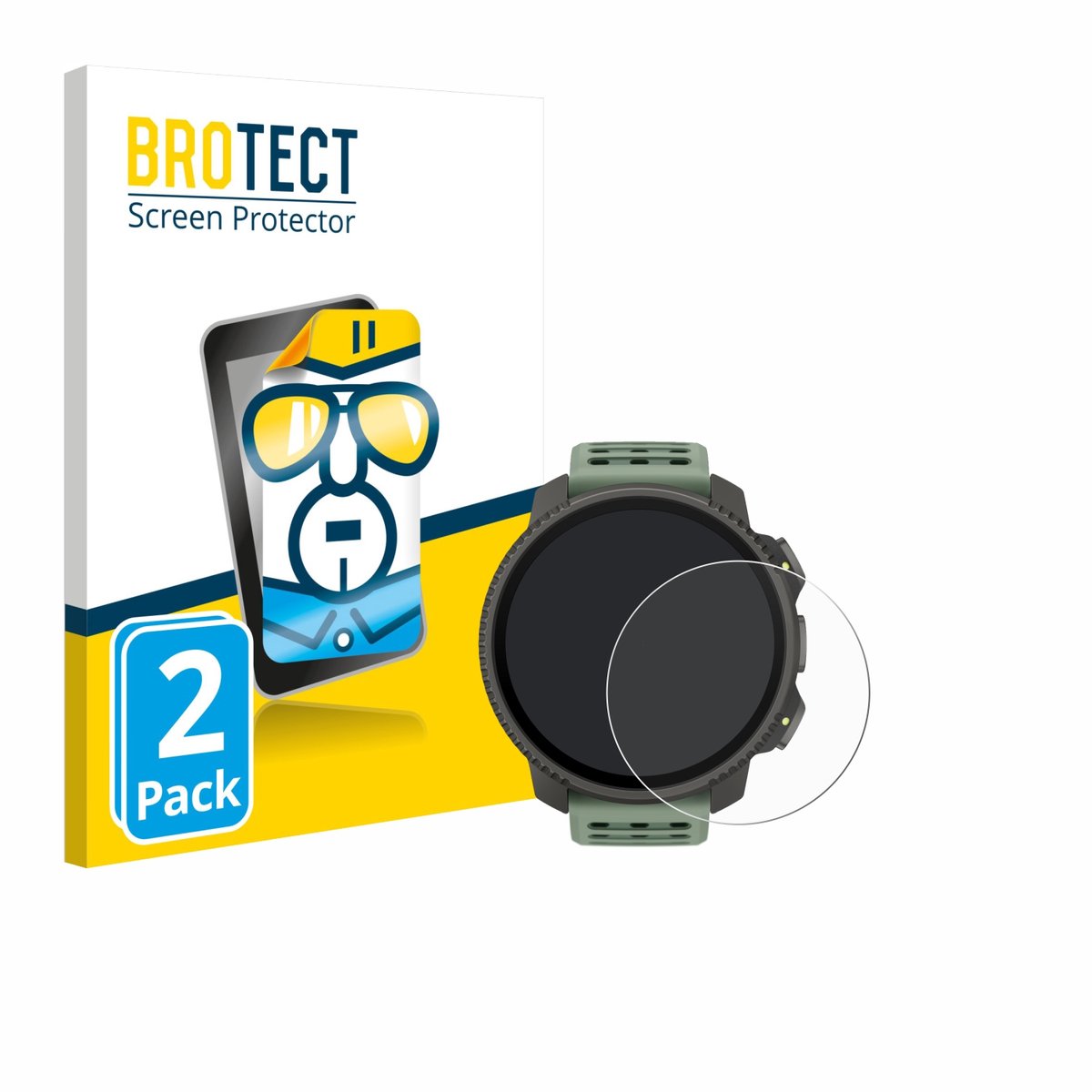BROTECT - Screenprotector voor Suunto Vertical 2 - Folie Beschermfolie transparant 2 Stuks