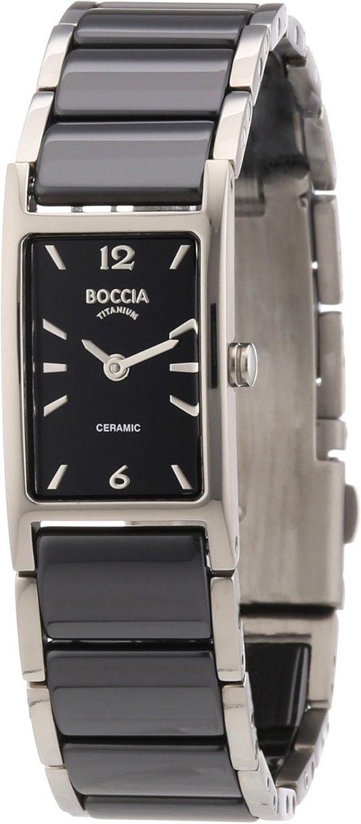 Dameshorloge Zwart Keramiek Analoog Lichtgewicht Geschikt voor Allergieën