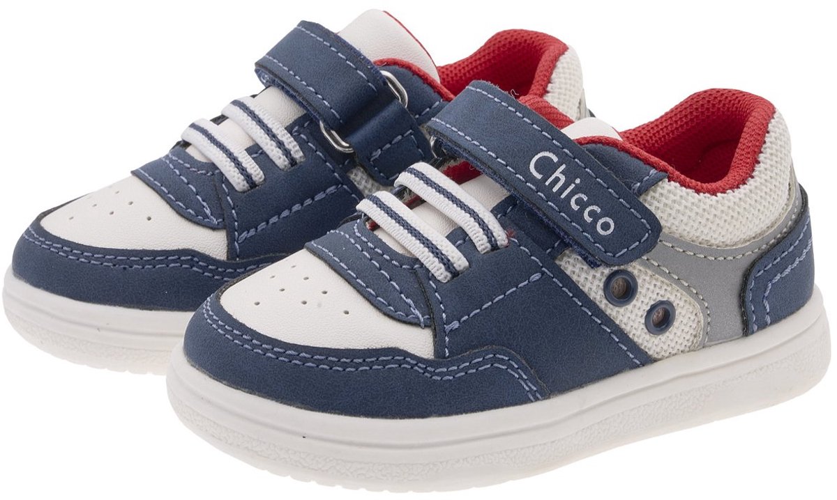 Chicco - Baby Jongen - Sneakers met elastische veters en klittenband - Maat 19