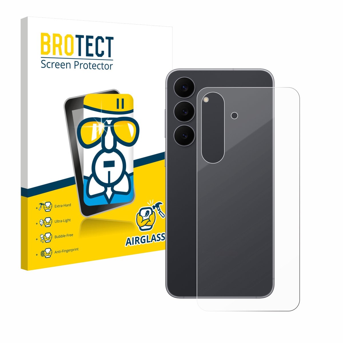 Screenprotector voor Samsung Galaxy S25 FE (Achterkant) Beschermglas transparant