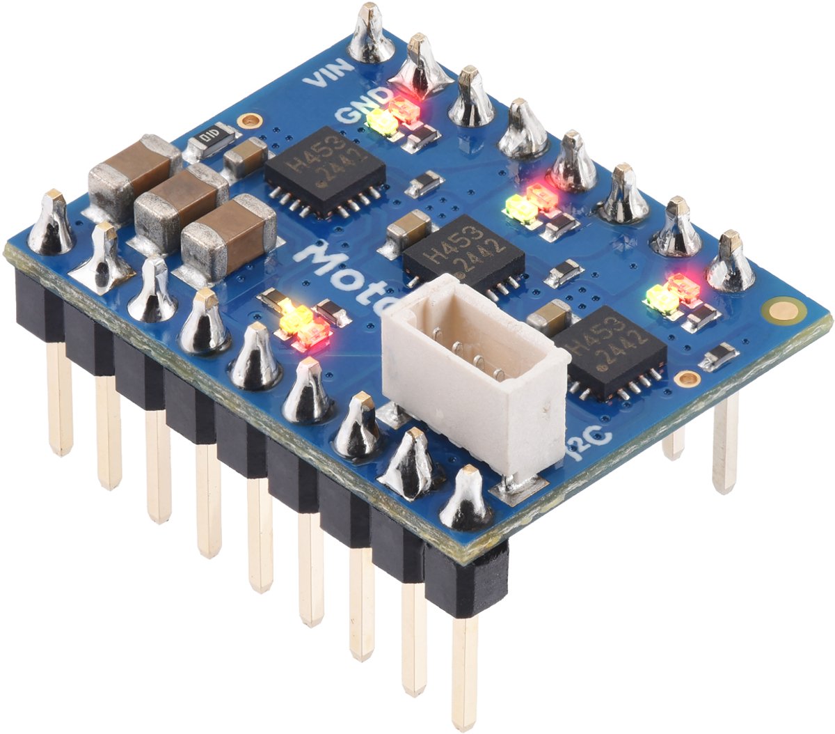Motoron M3T453 Triple I2C Motor Controller met Soldered Headers, Pololu 5084