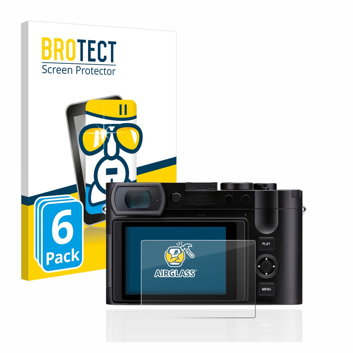Screenprotector 6 Stuks voor Leica Q3 / Q3 43 Beschermglas transparant
