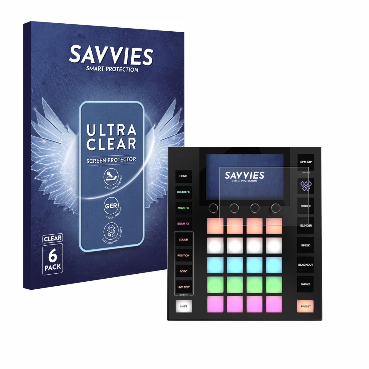 Savvies - Screenprotector voor Wolfmix W1 MK2 - Folie Beschermfolie transparant 6 Stuks