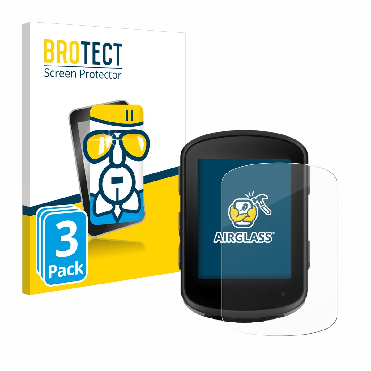 Screenprotector 3 Stuks voor Garmin Edge 840 Solar Beschermglas transparant