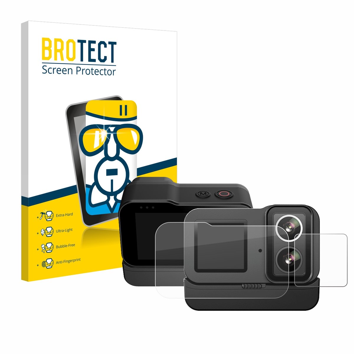 Screenprotector voor SJCAM SJ20 Dual Lens Beschermglas transparant