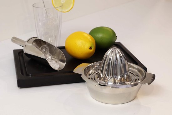 Citruspers RVS met Opvangbak - Sapcentrifuge Keukenhulp Hoogglans — afbeelding 4
