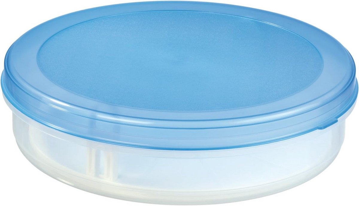 Transparante Flan Box met Lift voor Koelkast en Magnetron - Stapelbare Bewaardoos