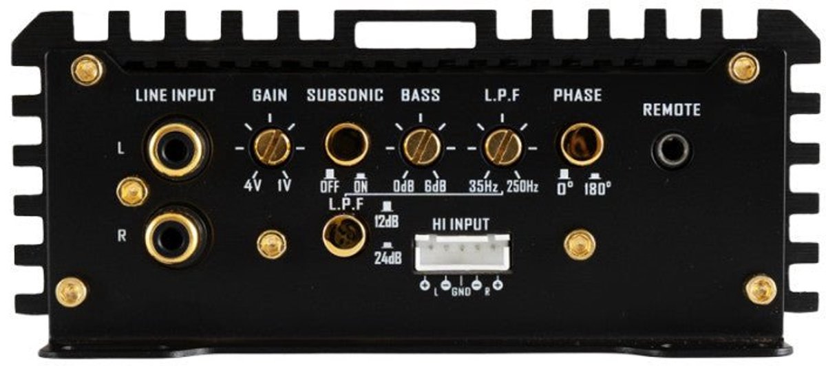 DLS Signature CAS1 Monoversterker Klasse D – 1000W High End Subwoofer Versterker met DSP Bypass en Sub Remote
