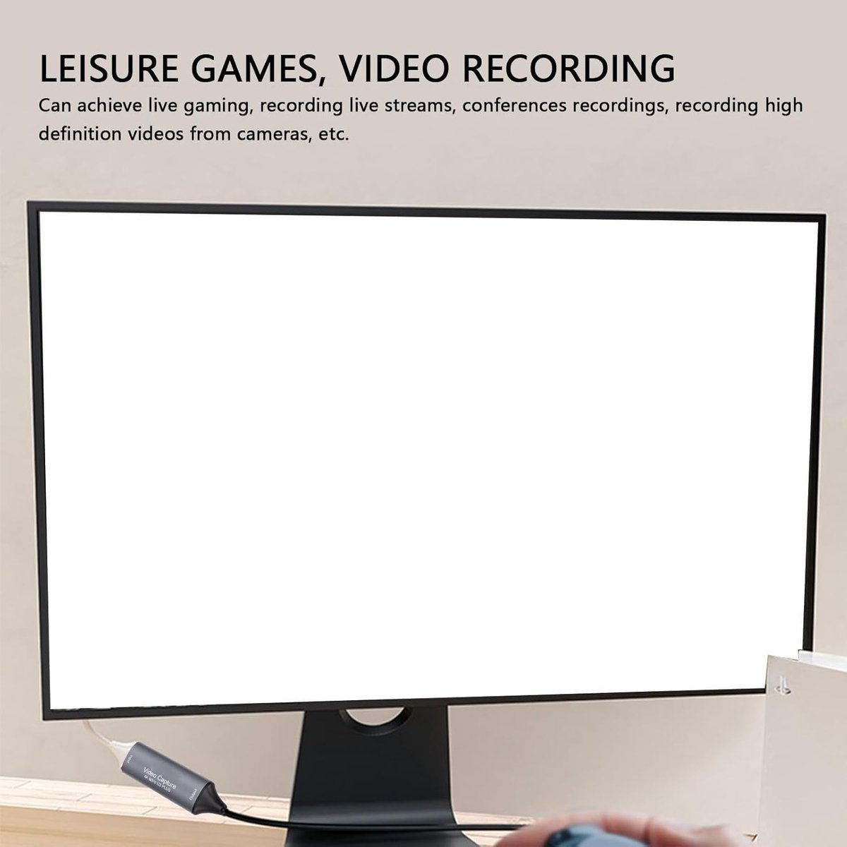 Video Opnamekaart - HDMI Capture Card - Streaming Games - 4K 60Hz Invoer - 15x10x2 cm thumbnail 5