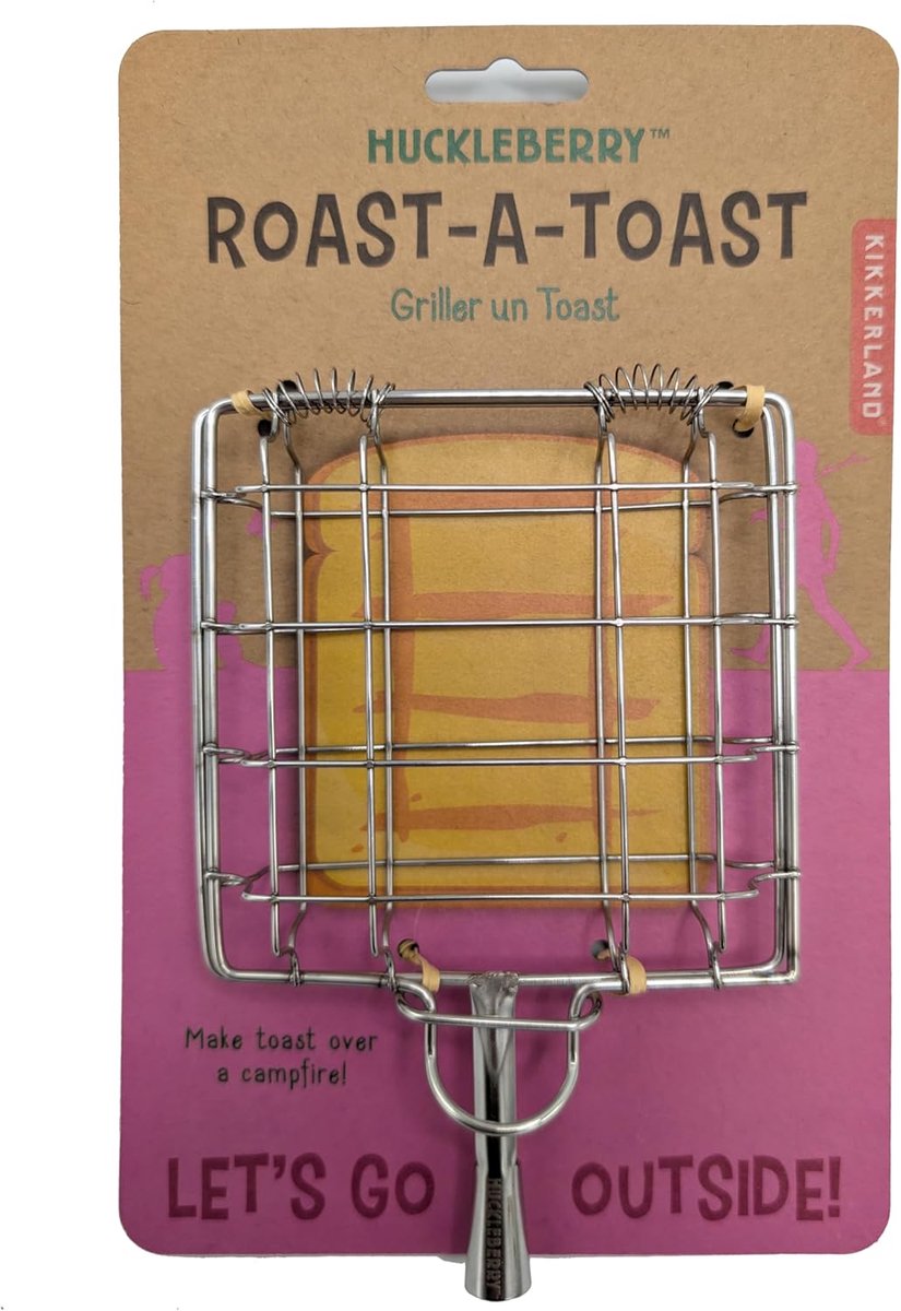 Toast Kooi - Brood Griller - Kampvuur Snacks - Roestvrij Staal - 17 x 10 cm - Zilver