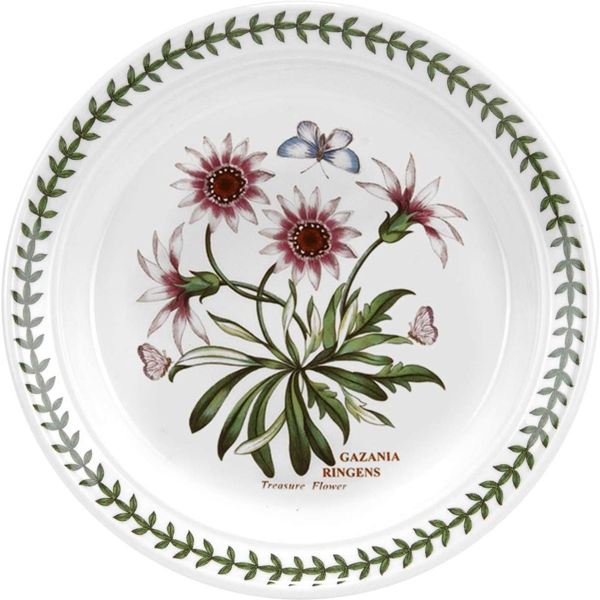 Salade Borden - Borden Set - Picknick Tafel - Botanische Illustraties - 8.5 Inch - Wit