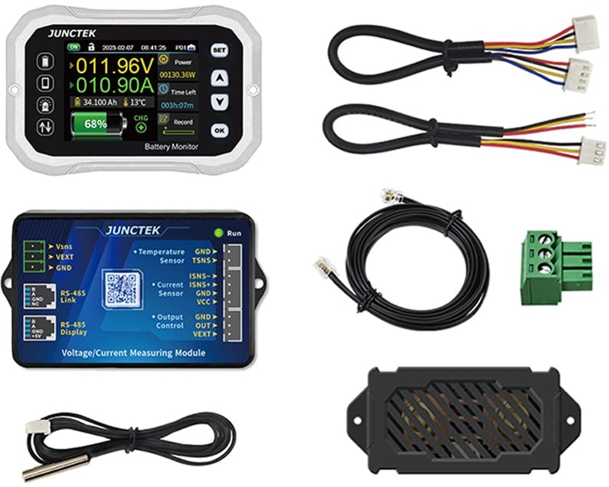 Batterij Monitor - Coulomb Meter - Voertuig Energie - APP Controle - 0-120V 0-600A
