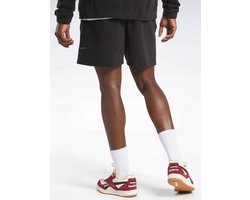 Reebok Reebok Serie - Zwarte Sweatshorts - XL - Polyester Rayon