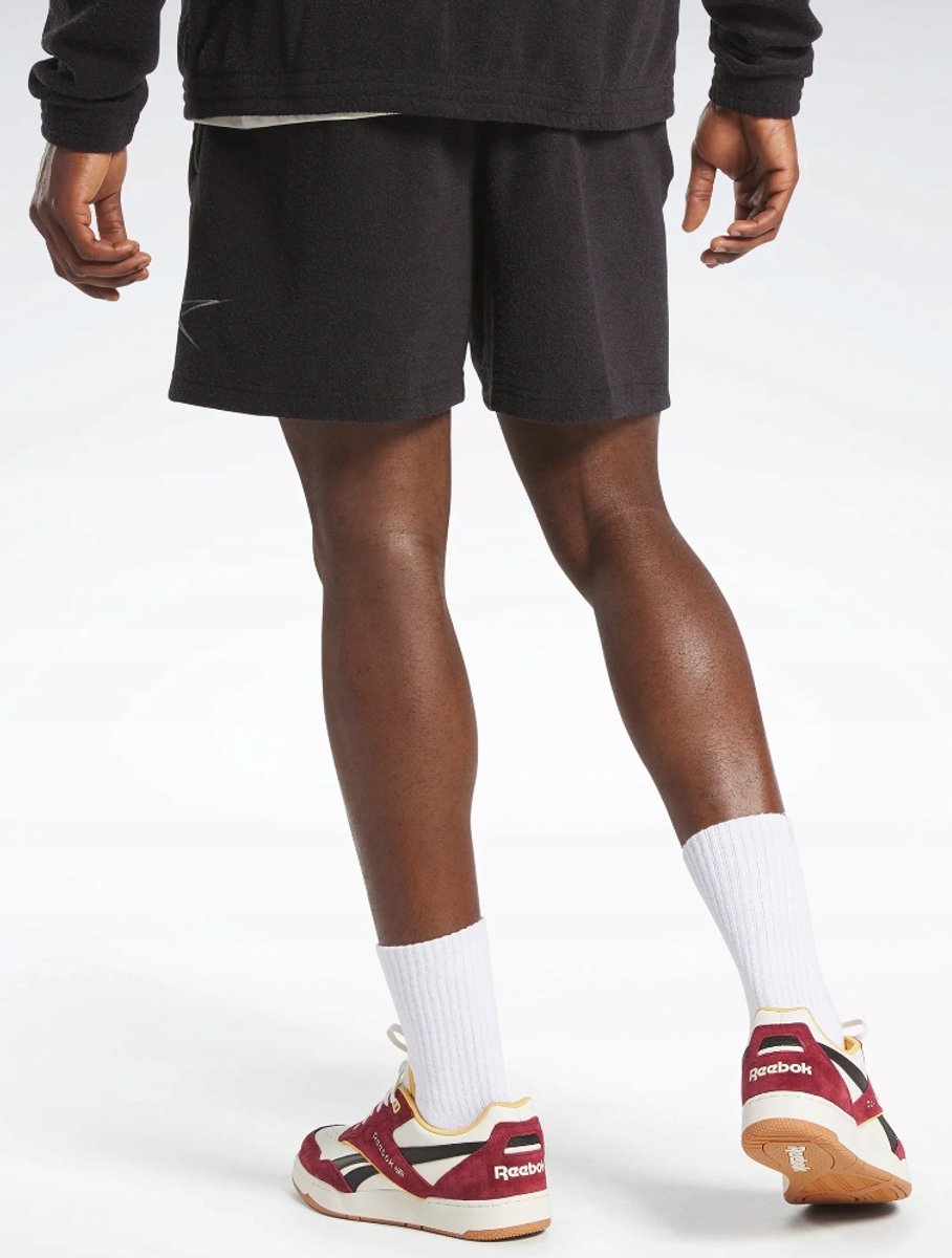 Reebok Serie Zwarte Sweatshorts – Polyester Rayon